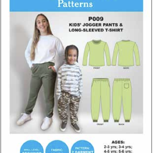 Kid's Jogger Pants and T-Shirt Pattern